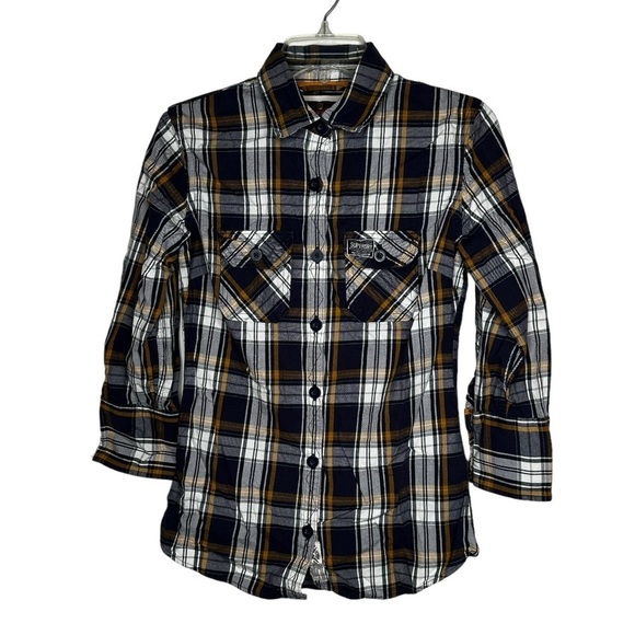 Superdry Tops - Superdry Plaid Shirt